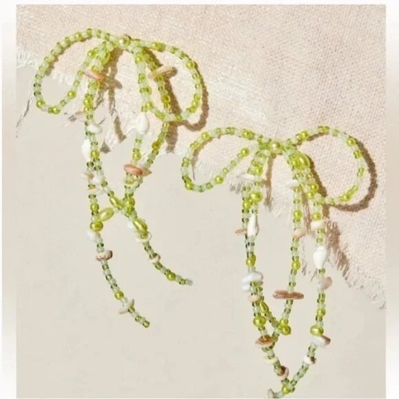 Free People Say You Love Me Dangle Earring - WHITE - Picture 4 of 4